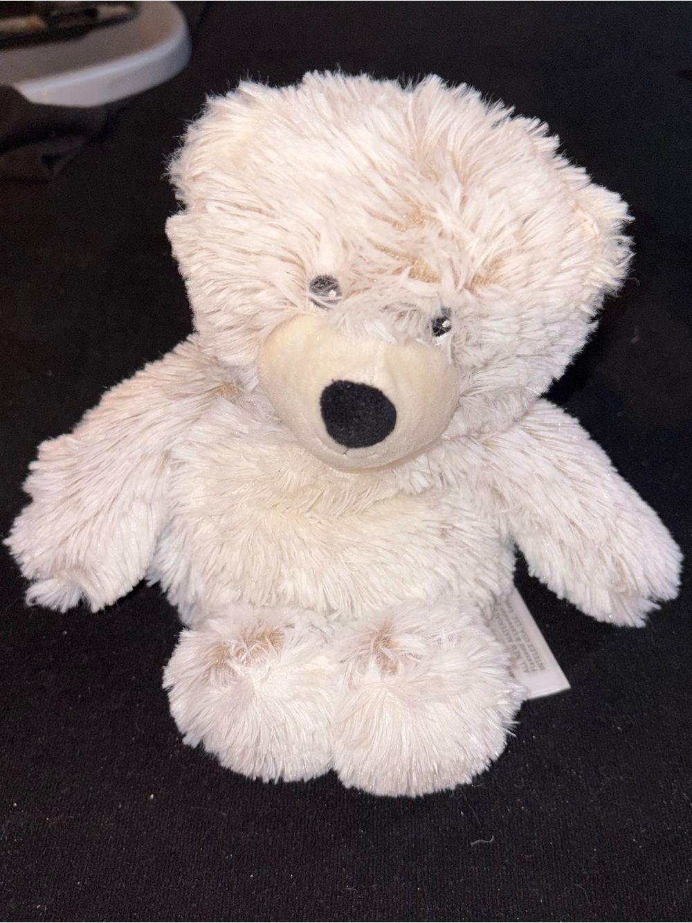 Warmies Plush Soft Cream Bear Stuffed Toy - Cozy Cuddly Companion